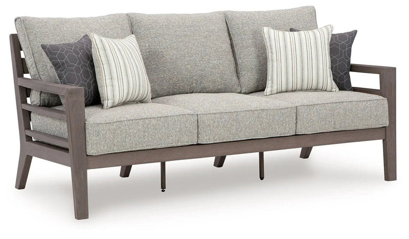 Hillside Barn - Sofa With Cushion - Gray / Brown by Unique Piece Furniture