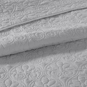 Reversible Quilt Set Grey Full/Queen by HouseOfZazla