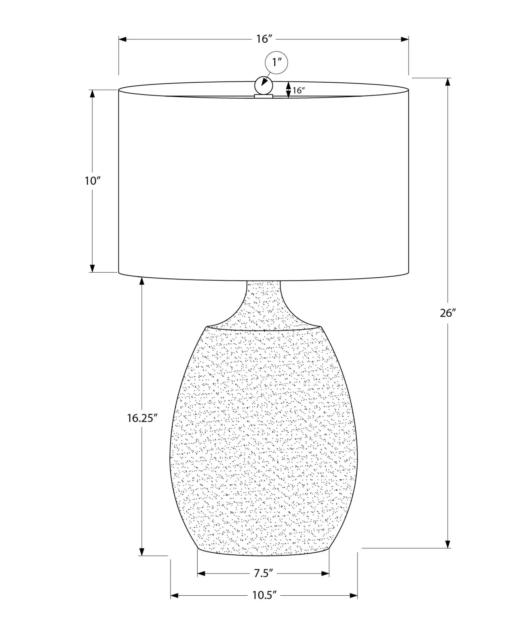 Lighting, Table Lamp, Resin, Contemporary - Cream by HouseOfZazla