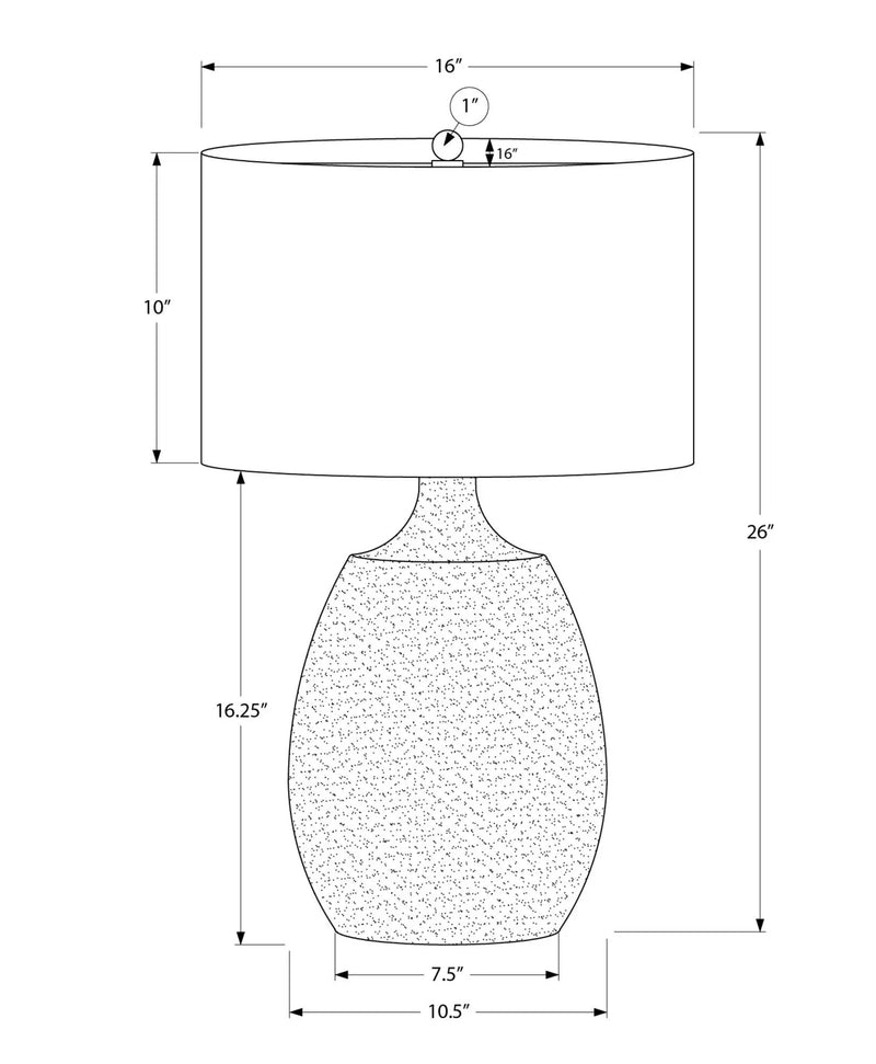 Lighting, Table Lamp, Resin, Contemporary - Cream by HouseOfZazla