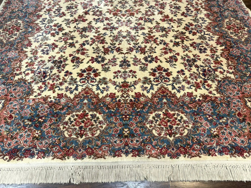Karastan Rug 8.8 x 12 Ivory Kirman #788, Original 700 Series, Wool Karastan Carpet, Karastan Area Rug, Vintage Karastan, Living Room Rug by Jewel Rugs