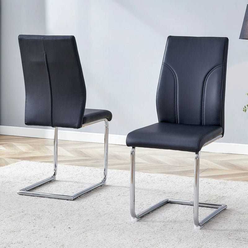 Modern Dining Chairs With High Backrest And Sturdy Legs by Unique Piece Furniture