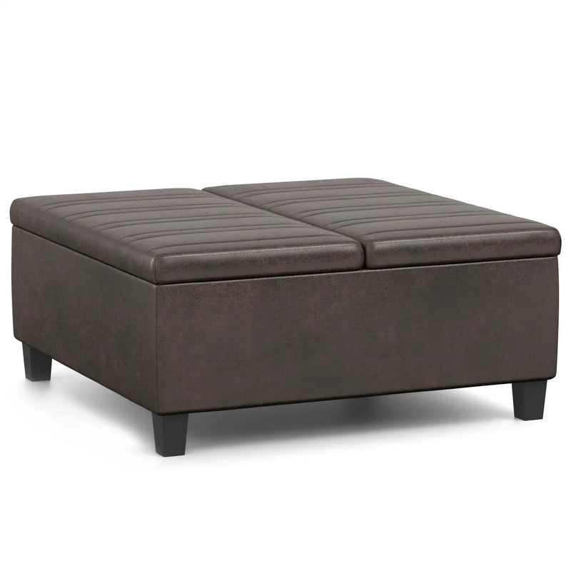 Ellis - Upholstered Coffee Table Storage Ottoman by Unique Piece Furniture
