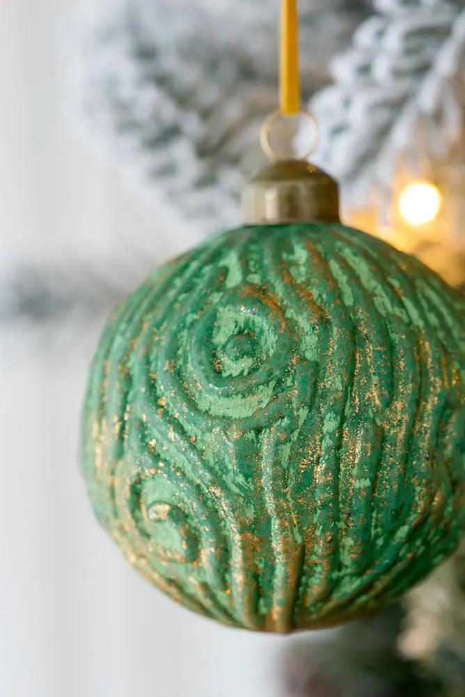 Christmas Ball Glass Decorative Hanging Ball Christmas Tree Ornaments For Holiday Party Decorations by HouseOfZazla
