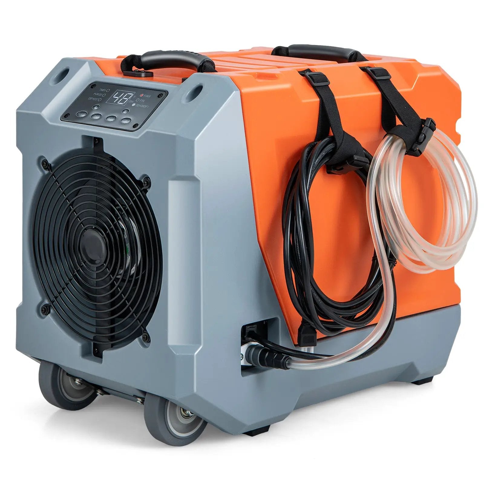 180 Pints/Day Commercial Dehumidifier with Pump and Drain Hose-Orange by DirectDeals
