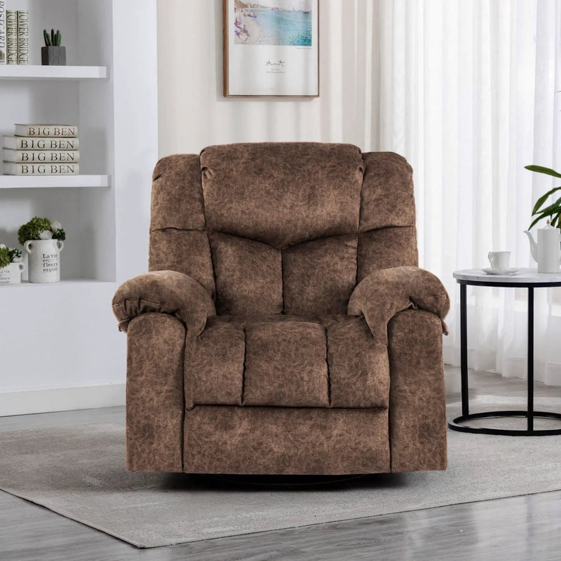 Swivel And Rocking Recliner Chair With Massage And Heating by HouseOfZazla