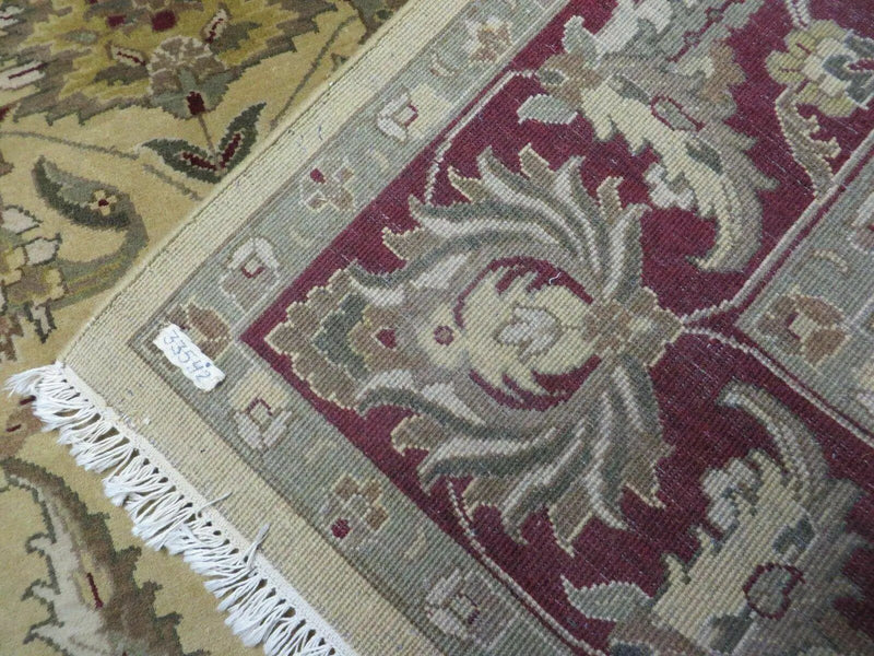 9' X 12' Vintage Handmade India Oriental Jaipur Quality Tea Wash Hand Knotted by Jewel Rugs