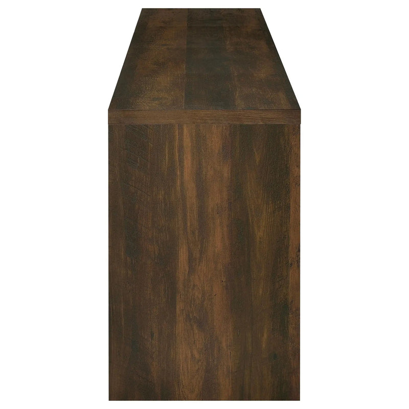 Laughlin 4-door Engineered Wood 78-inch TV Stand Dark Pine by Unique Piece Furniture