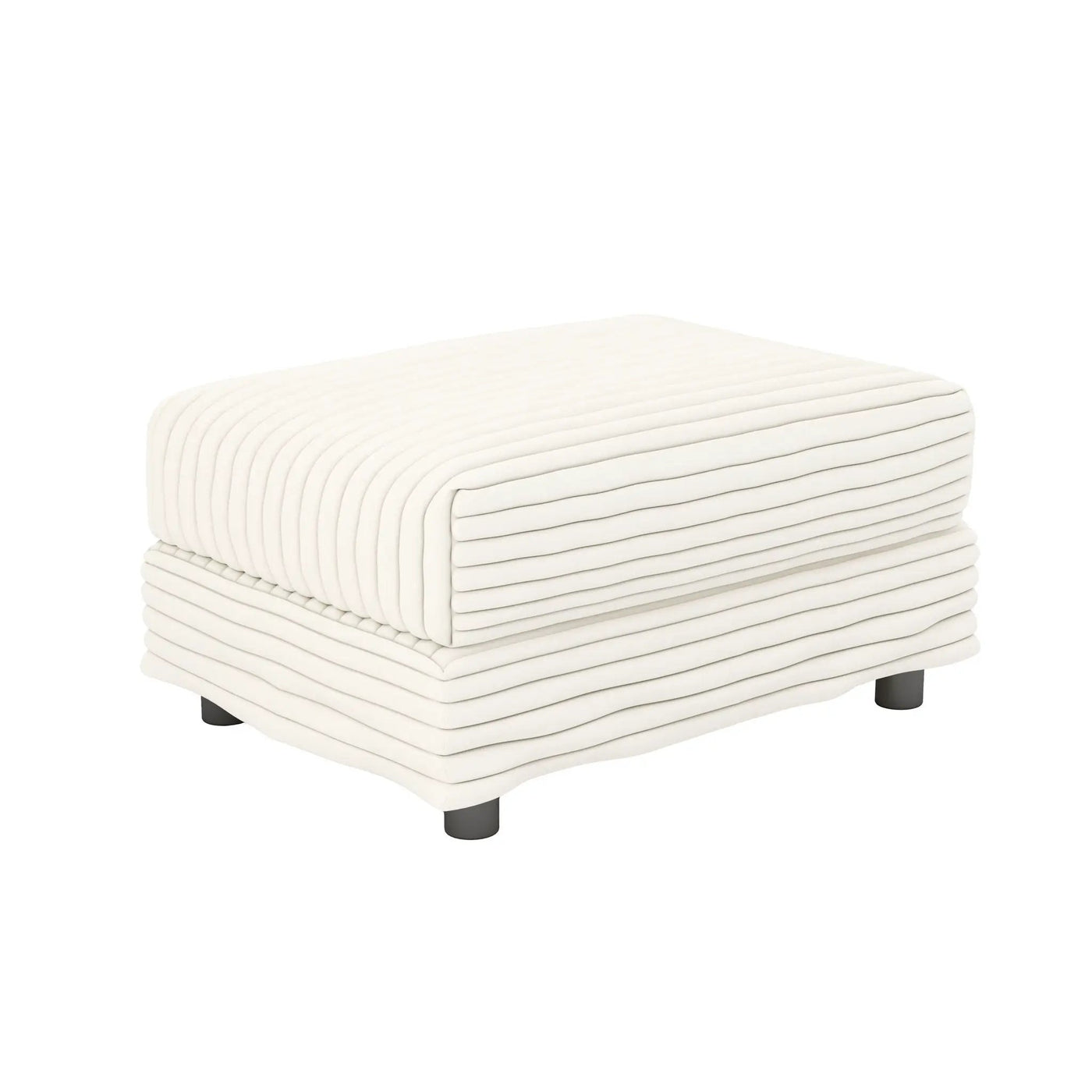 Deep Seat Convertible Sofa With Soft Pillows And Ottomans by HouseOfZazla