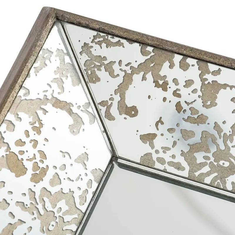 Antique Rectangle Mirror with Floral Accents by HouseOfZazla