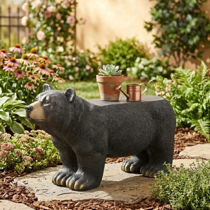 MGO Bear Bench - Concrete Outdoor Bench by HouseOfZazla