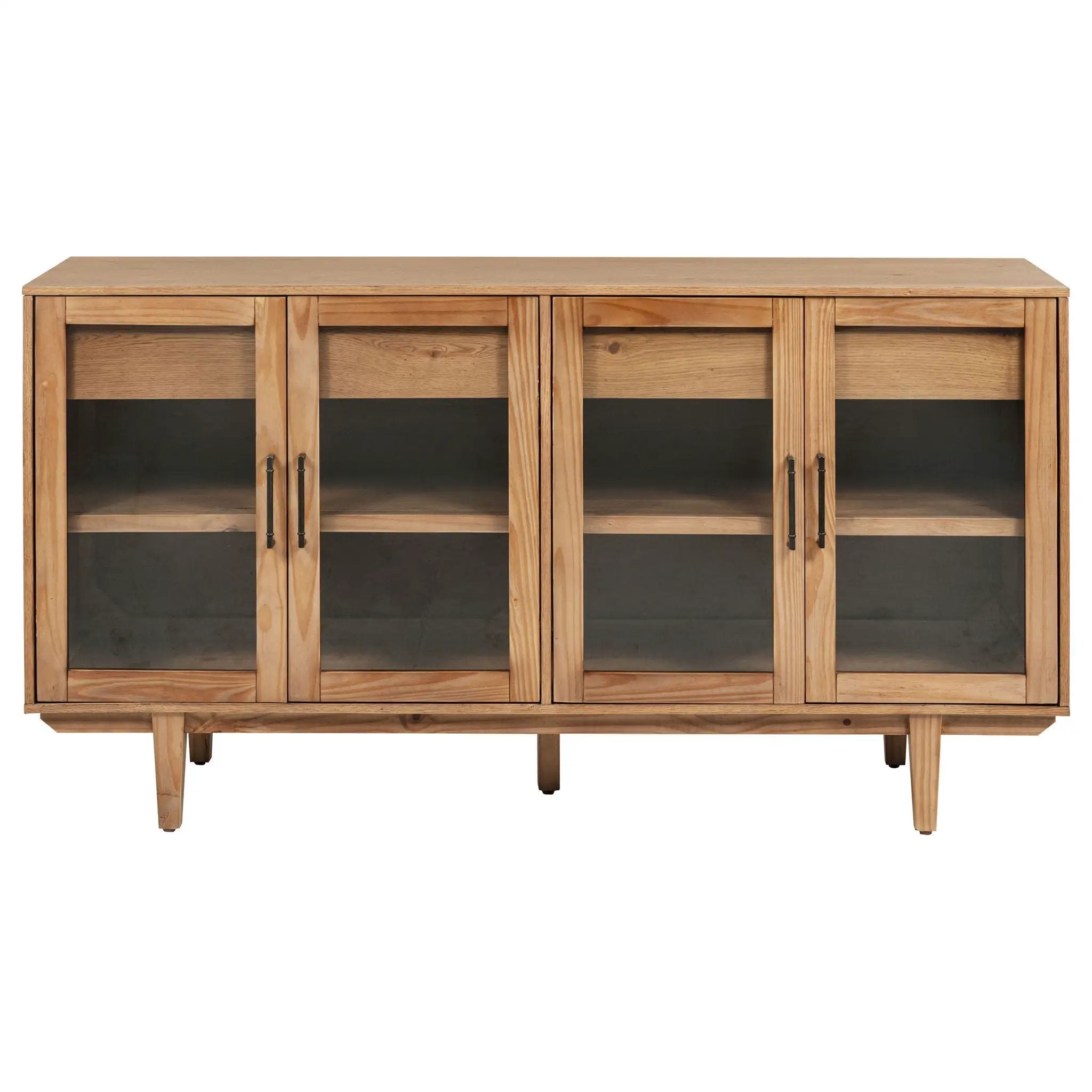 Middleton 4-door Sideboard Server with Dual Drawers Natural by Unique Piece Furniture