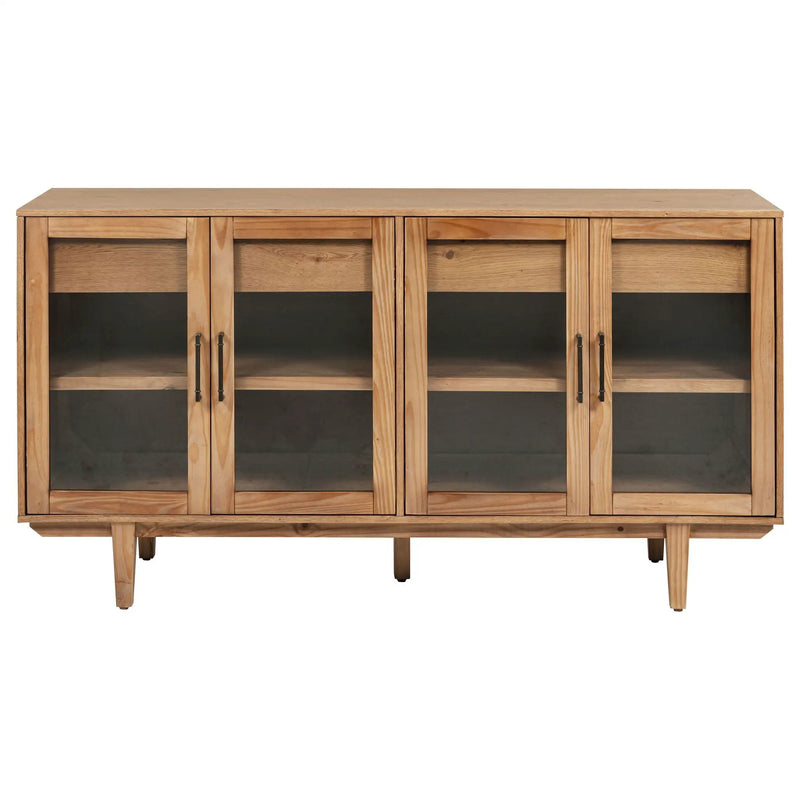 Middleton 4-door Sideboard Server with Dual Drawers Natural by Unique Piece Furniture
