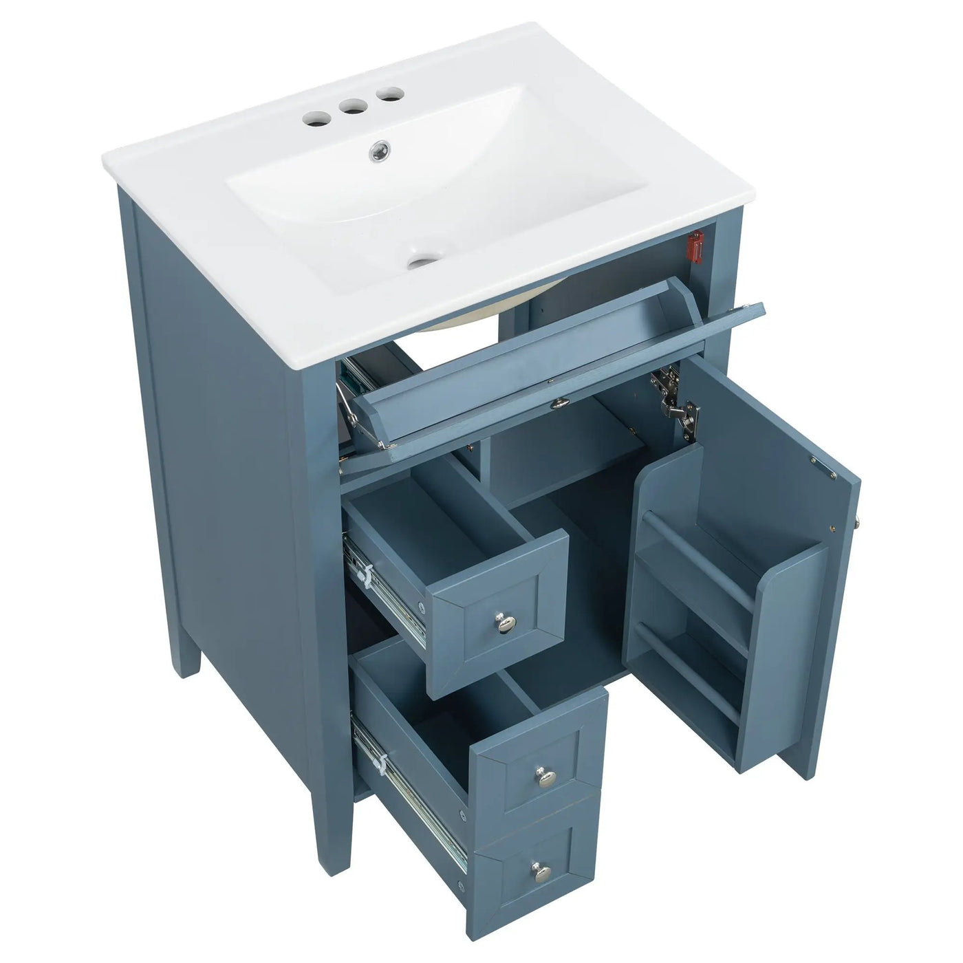 Bathroom Vanity With Sink, Soft Closing Cabinet by HouseOfZazla