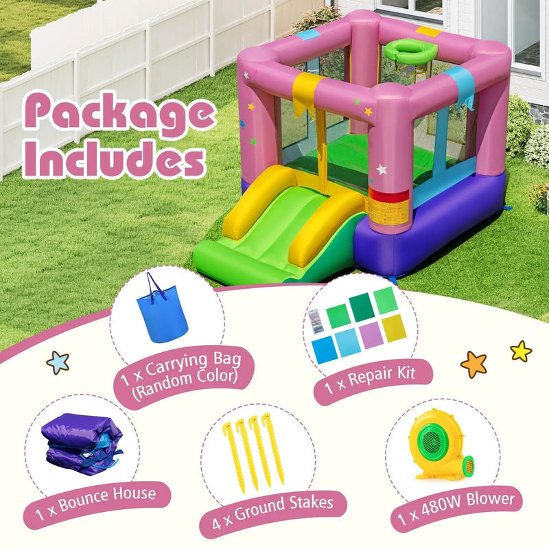 Bouncy Castle with Jumping Area and 480W Blower by DirectDeals