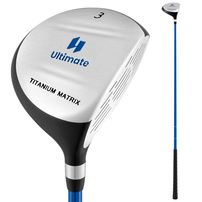 38 Inch 165CC Junior #3 Fairway Wood Golf Club with Fiberglass Shaft for Kids Ages 11-14 by DirectDeals