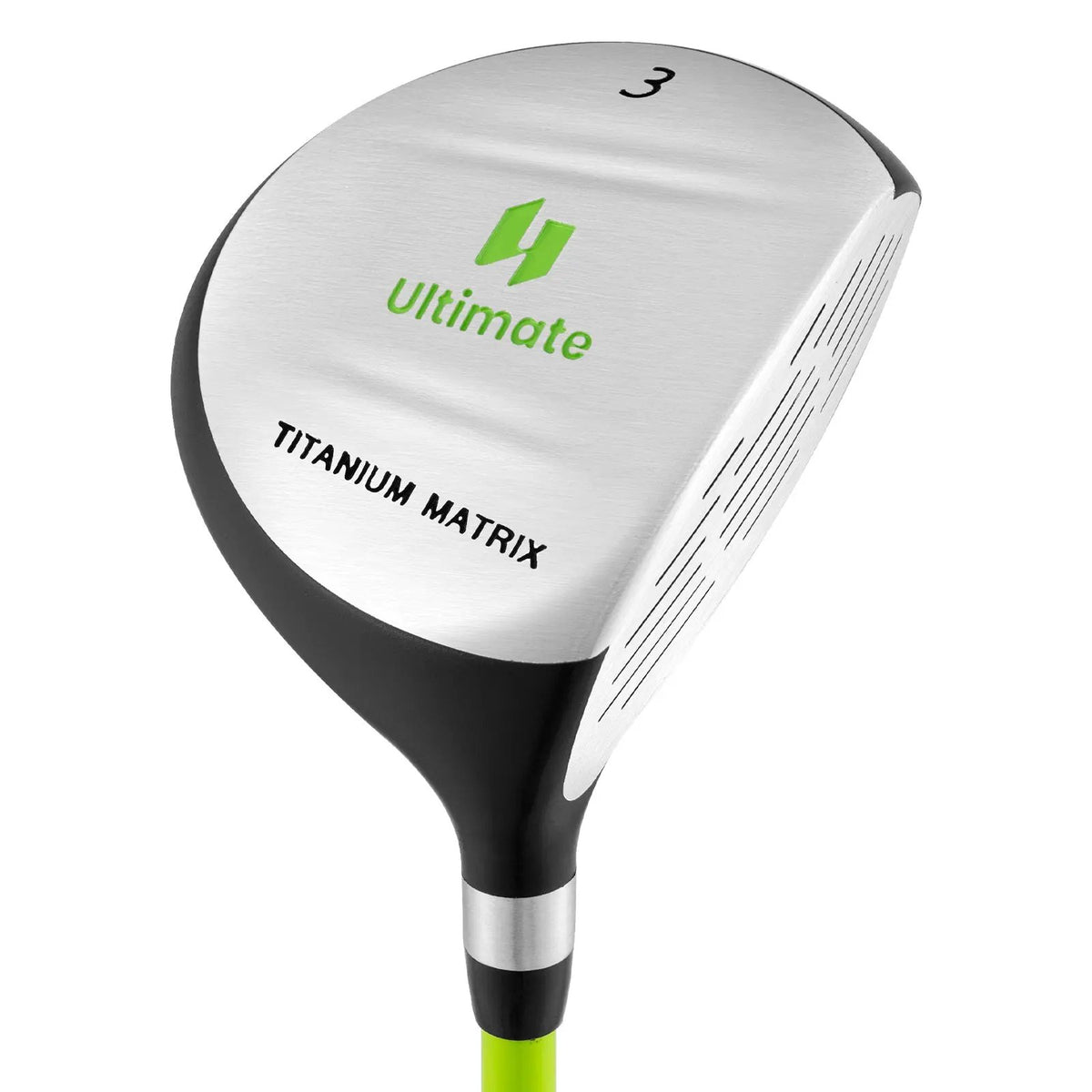 34 Inch 165CC Junior #3 Fairway Wood Golf Club with Fiberglass Shaft for Kids Ages 8-10 by DirectDeals