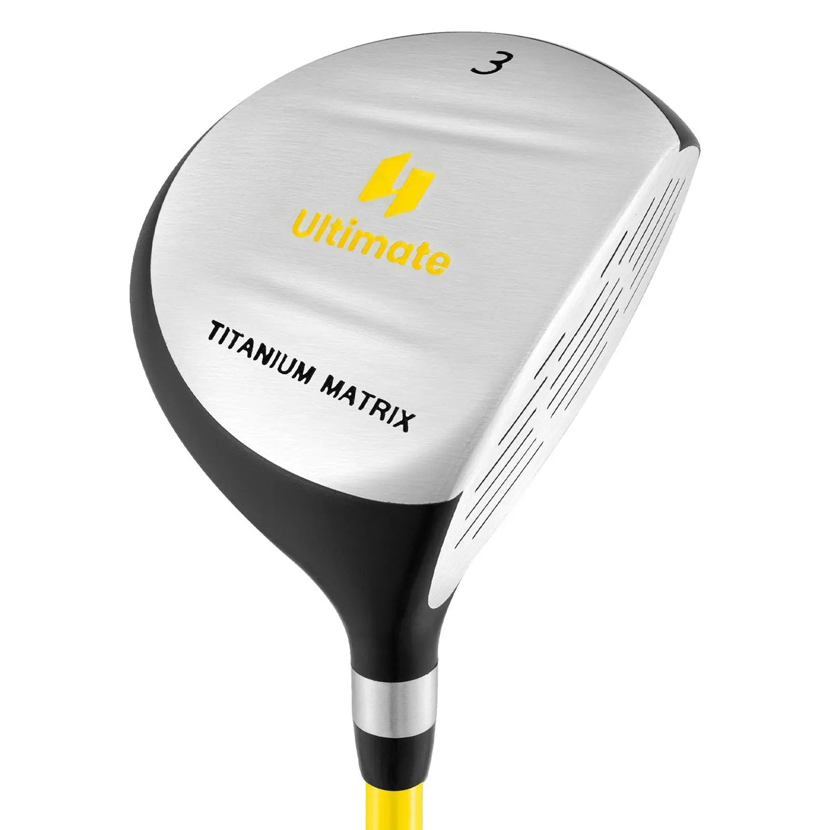 34 Inch 165CC Junior #3 Fairway Wood Golf Club with Fiberglass Shaft for Kids Ages 8-10 by DirectDeals