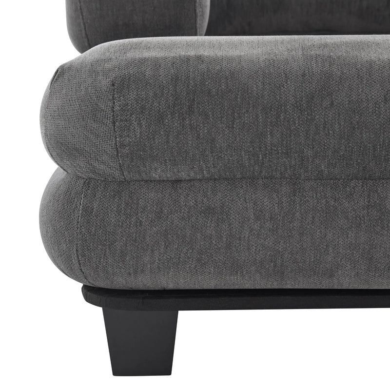 Oversized Chaise Lounge Sofa Bed with Deep Seat and Layered Armrests by HouseOfZazla