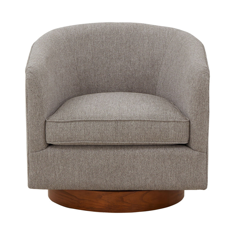 Miramar - Swivel Barrel Chair With Wooden Base by HouseOfZazla
