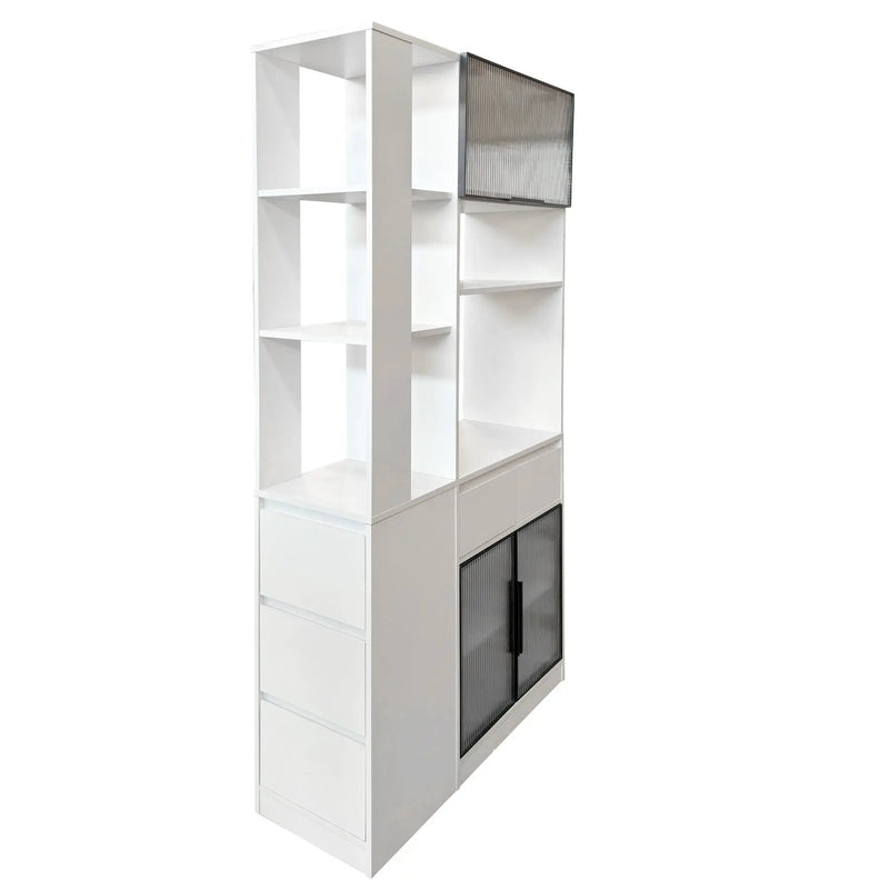 70.87"H Tall Storage Cabinet with Multi-functional Storage Space by HouseOfZazla