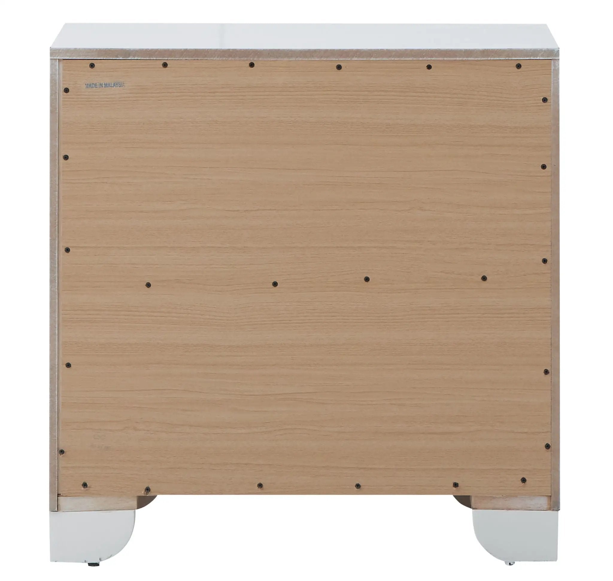 Contemporary Nightstand - Silver Champagne - Particle Board by Unique Piece Furniture