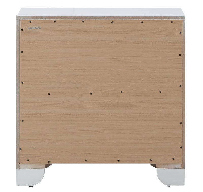 Contemporary Nightstand - Silver Champagne - Particle Board by HouseOfZazla