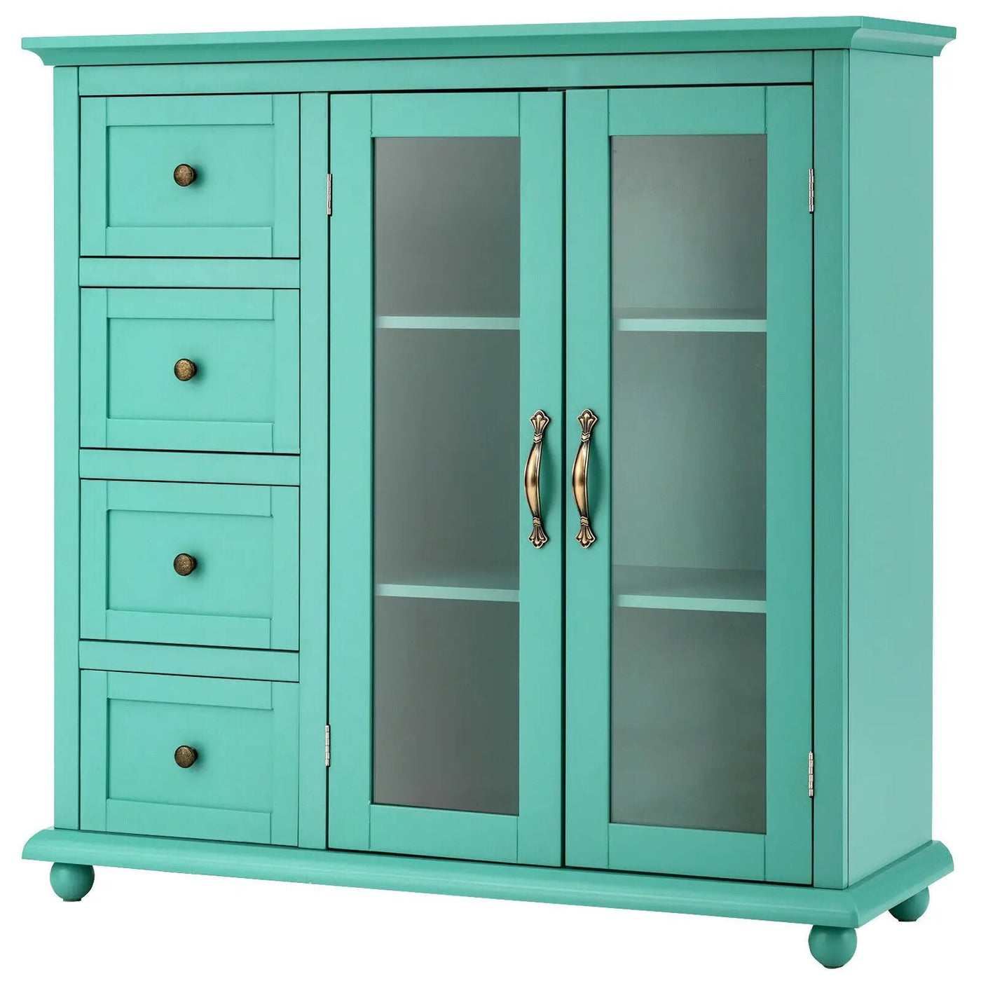Buffet Sideboard Table Kitchen Storage Cabinet with Drawers and Doors by DirectDeals