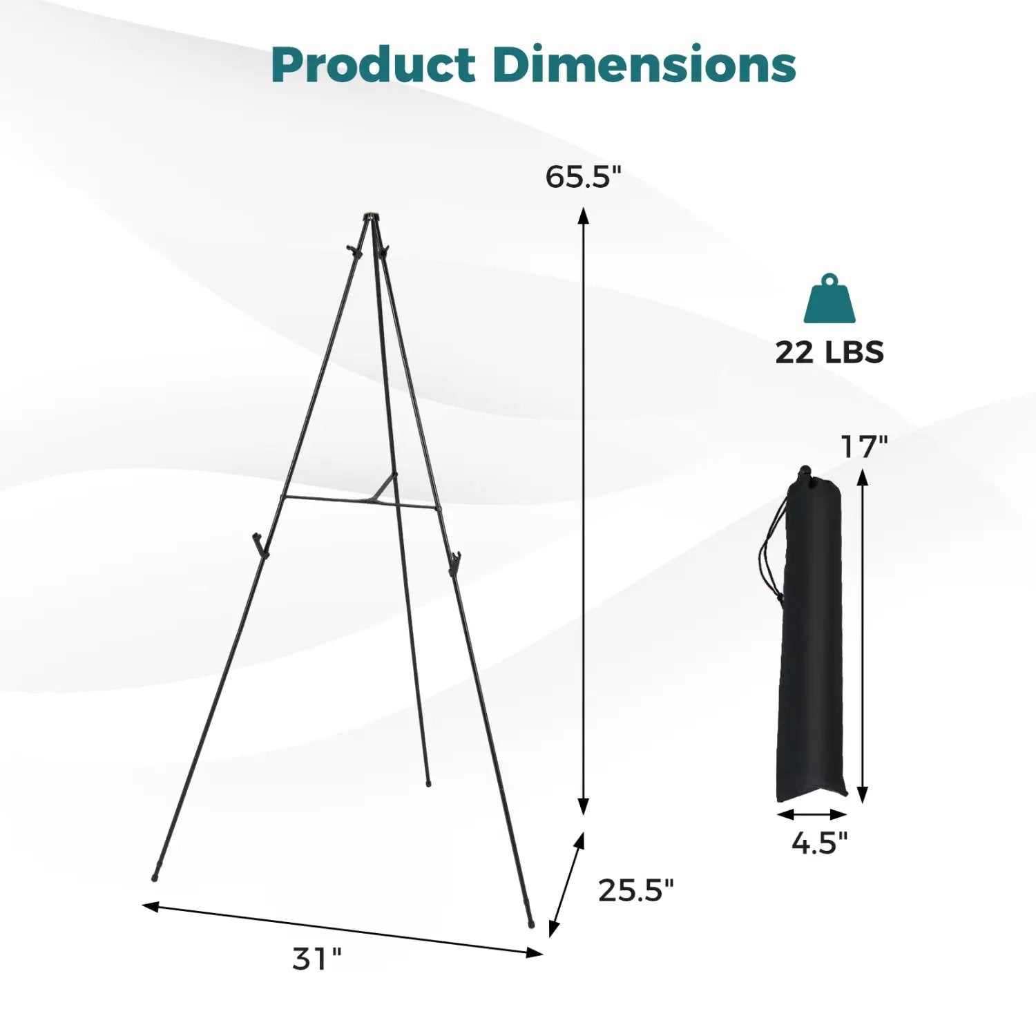166 CM Metal Easel Stand Set 6-Pack by DirectDeals