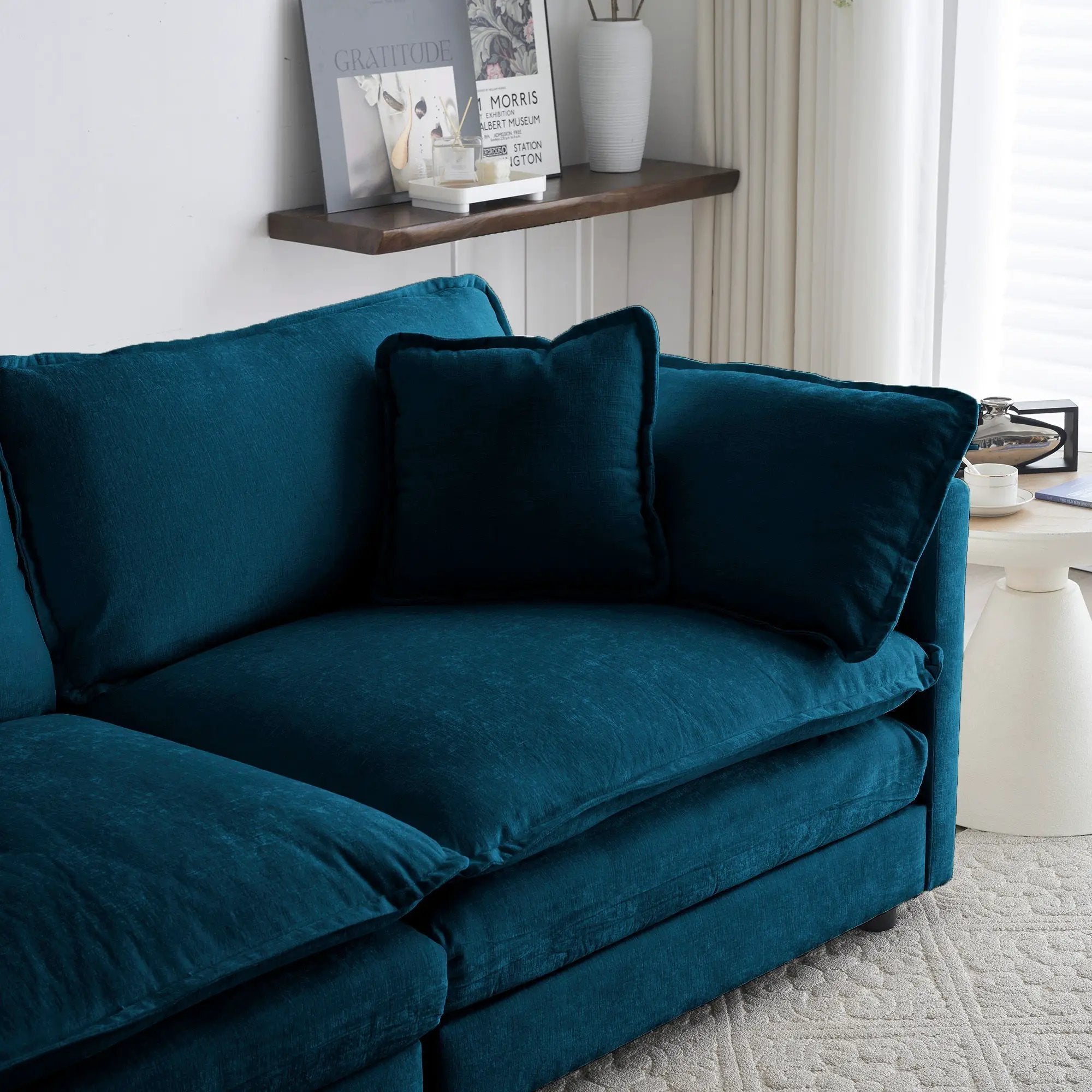 Modern Fabric Loveseat Sofa Couch for Living Room by HouseOfZazla
