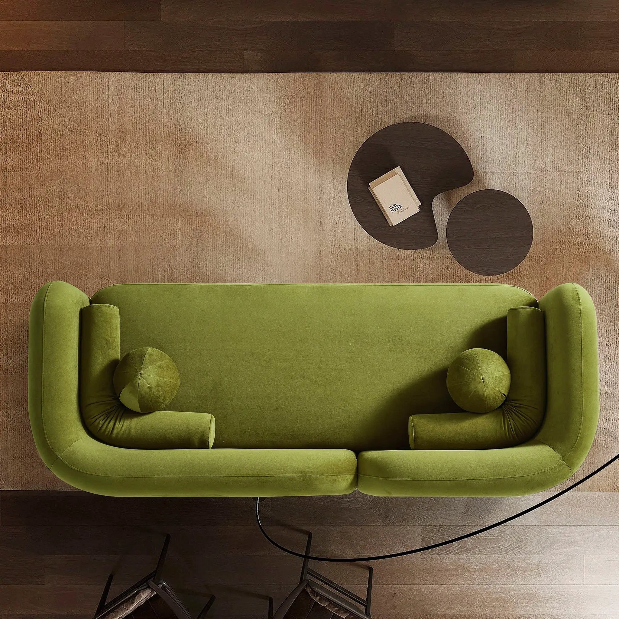 Donna Japandi Style Olive Sofa by HouseOfZazla