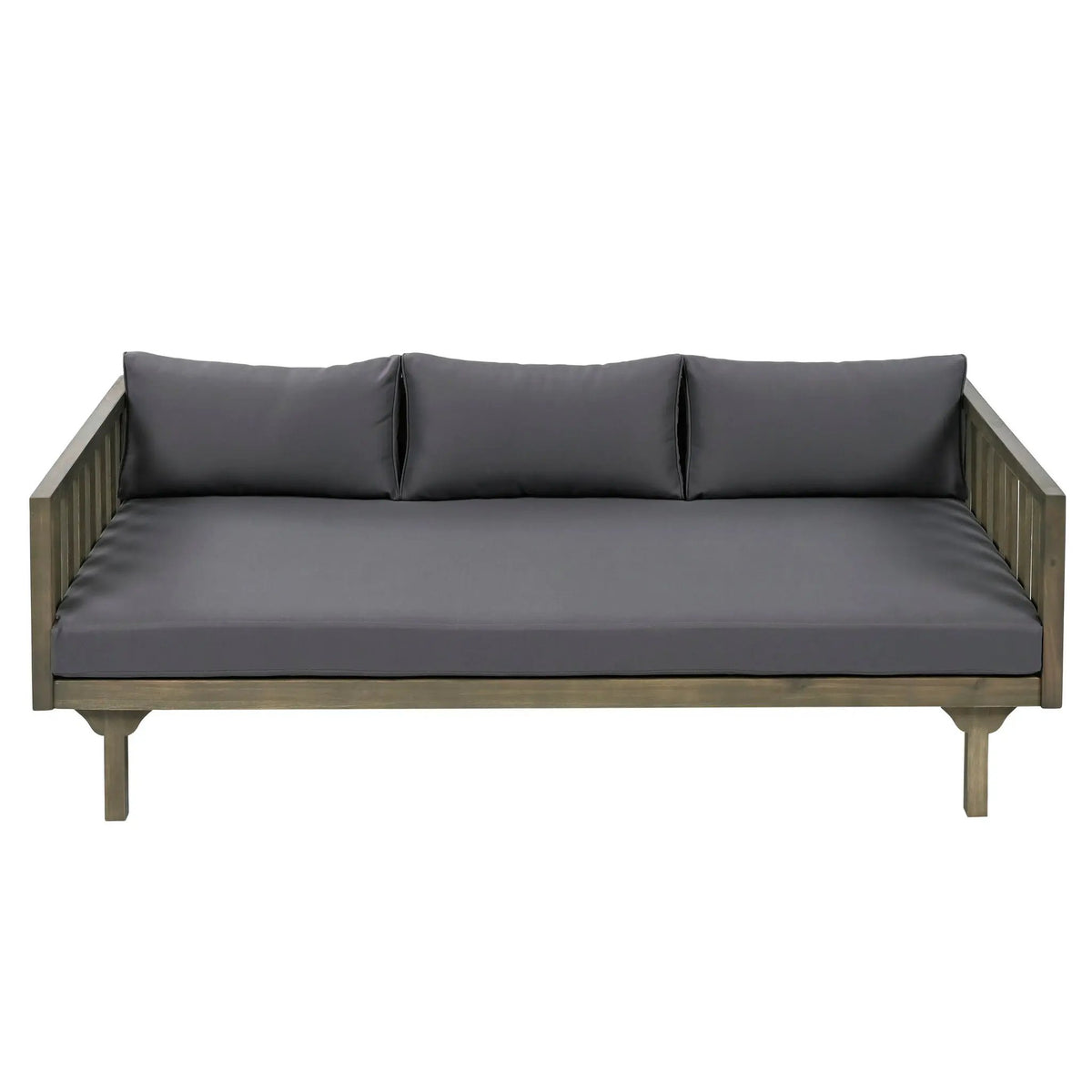 Claremont 3 Seater Daybed Teak Acacia Wood Water Resistant Cushions by HouseOfZazla