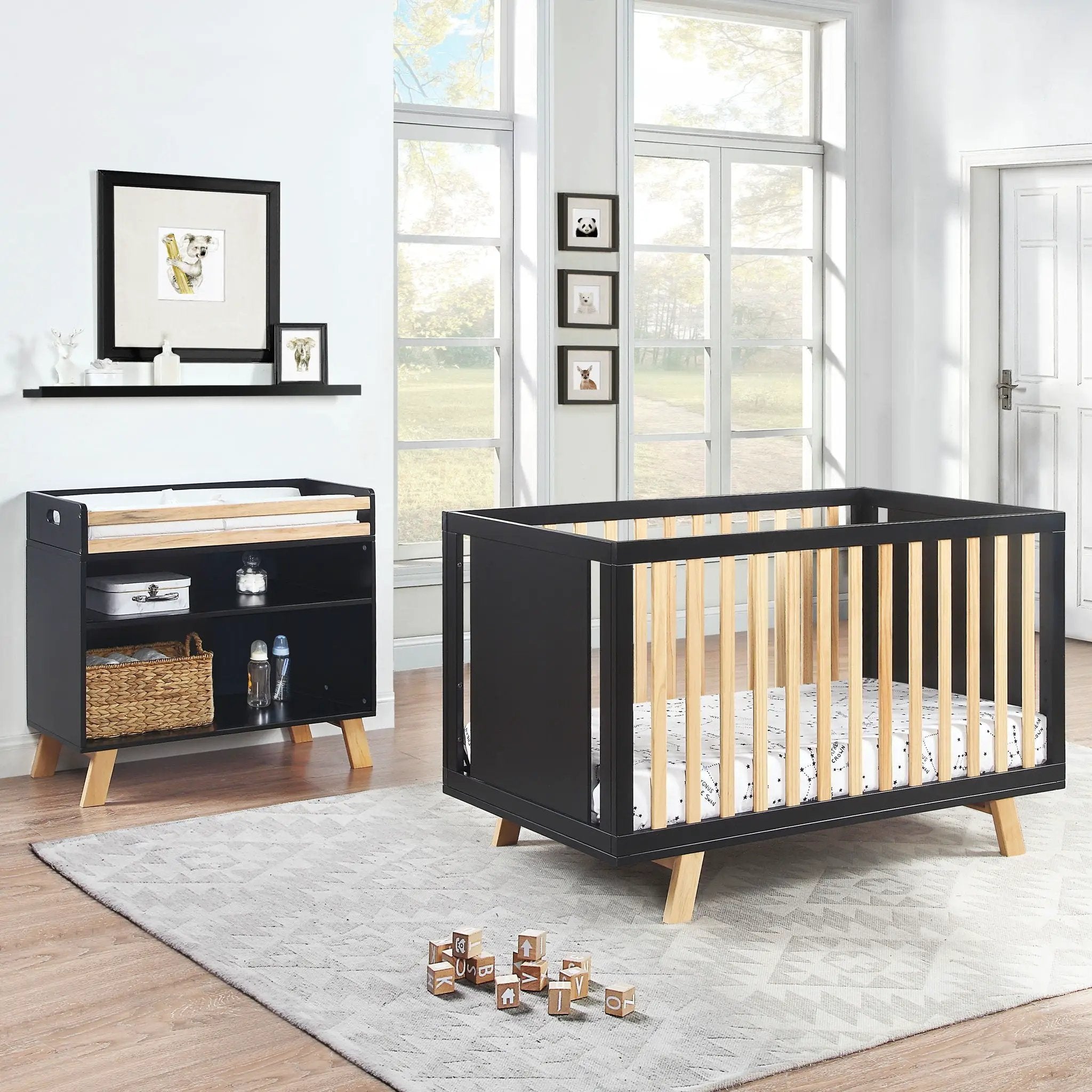 Livia - 3-in-1 Convertible Island Crib by HouseOfZazla