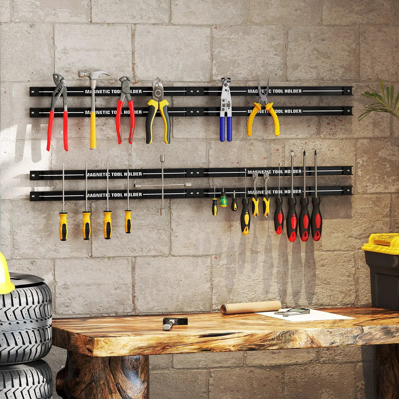 18 Inch Magnetic Tool Holder Strip with Mounting Screws by DirectDeals
