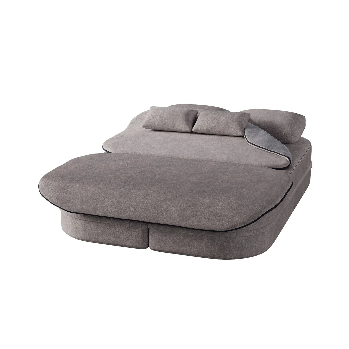 2 In 1 Foldable Sofa Bed With Multi Functional Blanket, Floor Lounge Sofa by HouseOfZazla