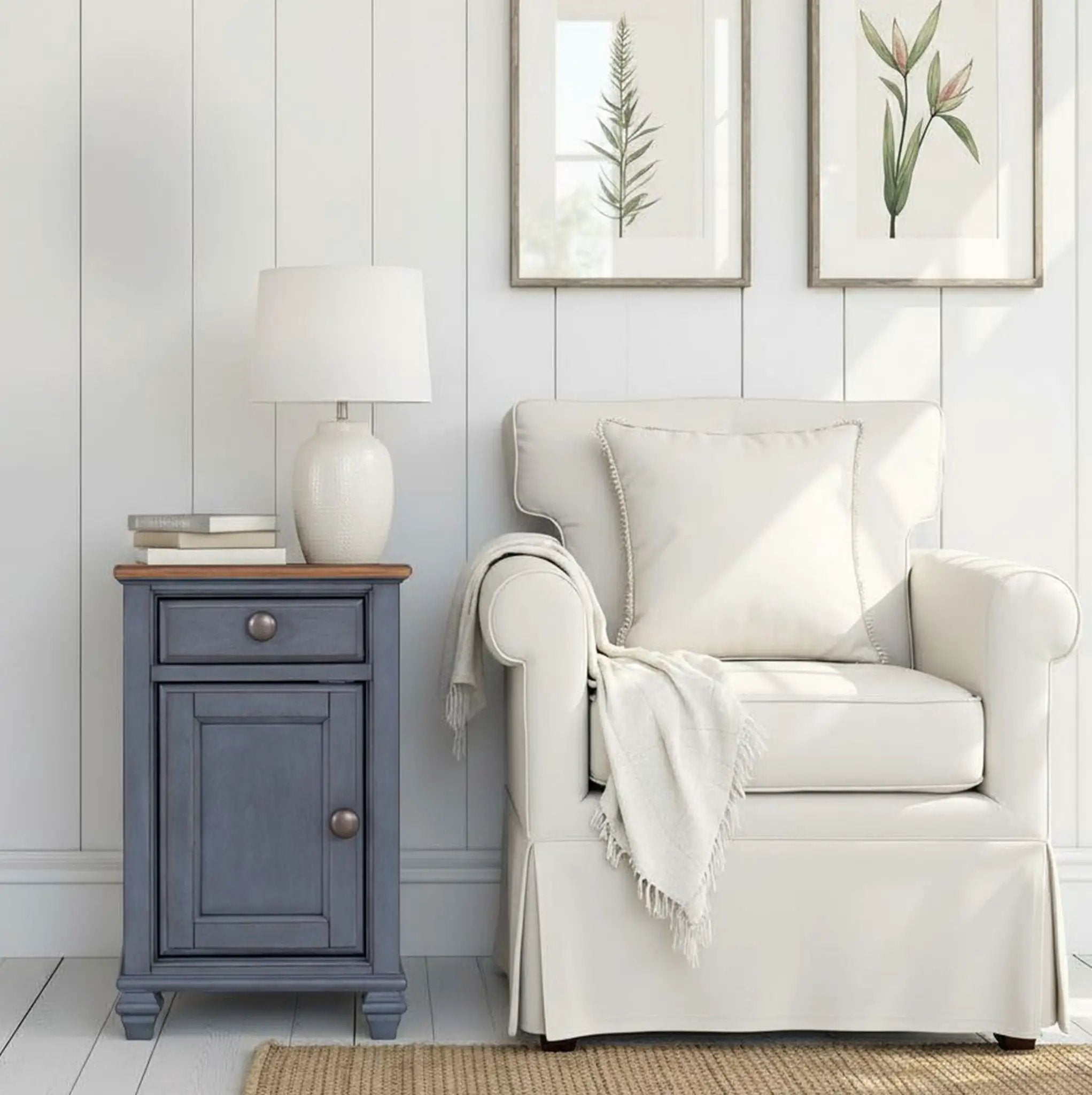 Americana - Chairside Table - Blue by HouseOfZazla