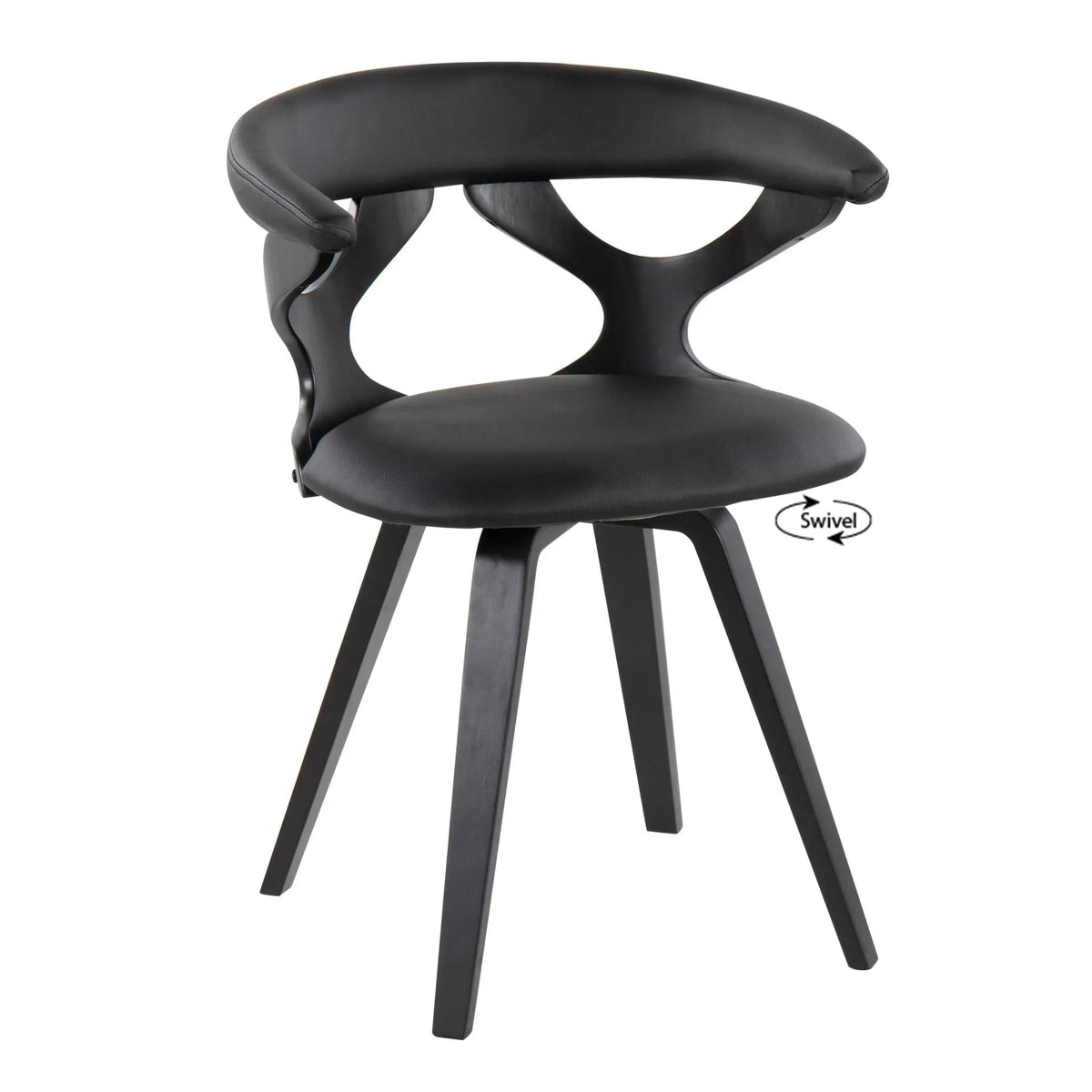 Gardenia - Mid-Century Modern Dining Chair With Swivel by HouseOfZazla