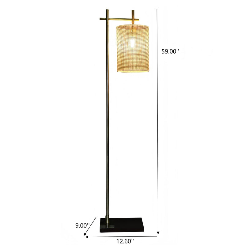 Brizo - Tall Corner Floor Lamp - Gold by HouseOfZazla