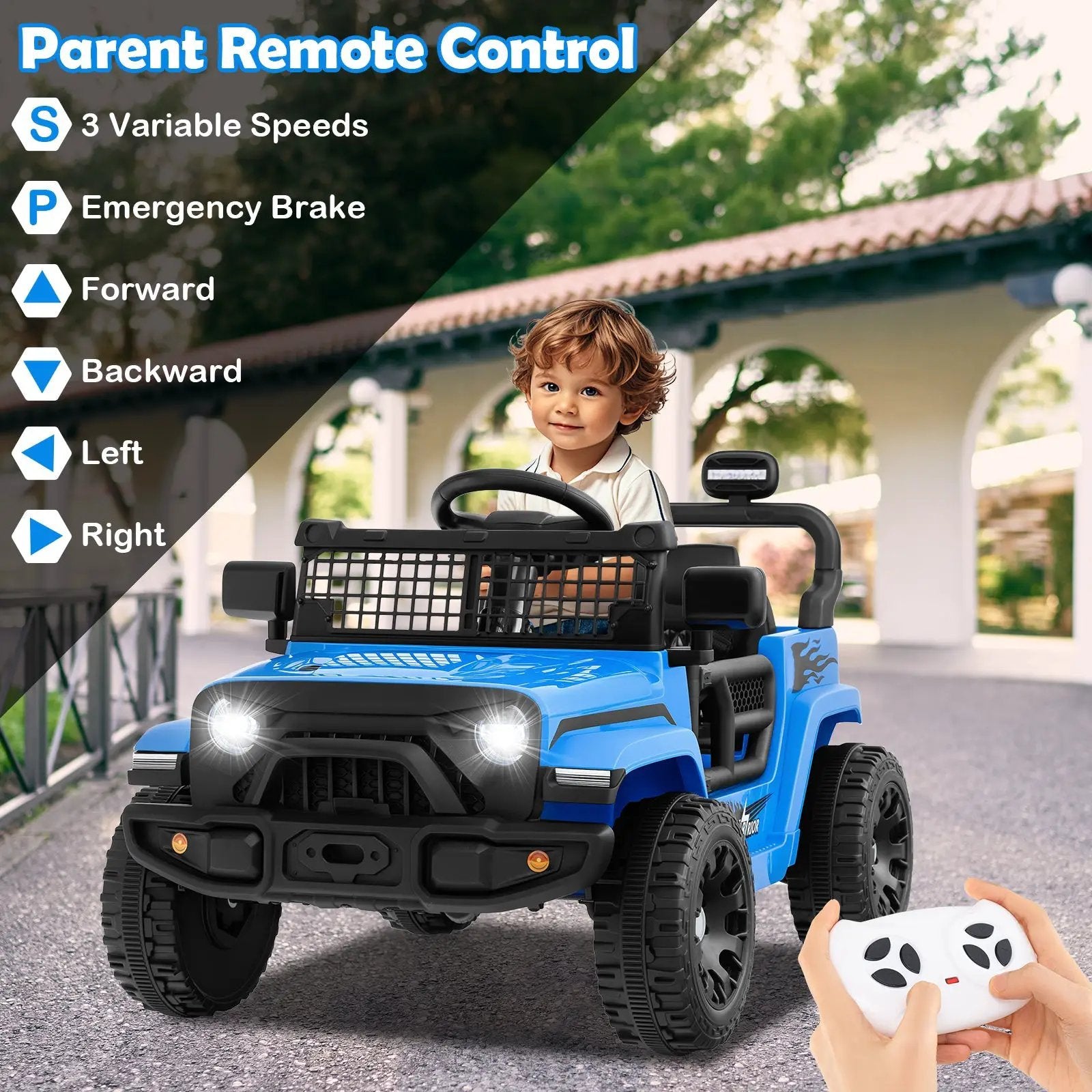 12V Kids Ride on Truck Car Battery Powered Electric Vehicle by DirectDeals