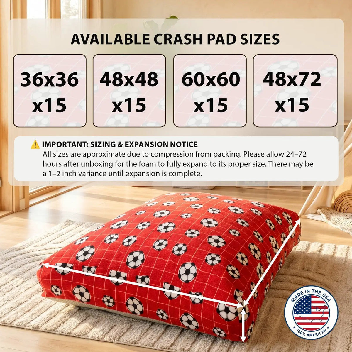 Sensory Crash Pad for Kids & Adult by HouseOfZazla
