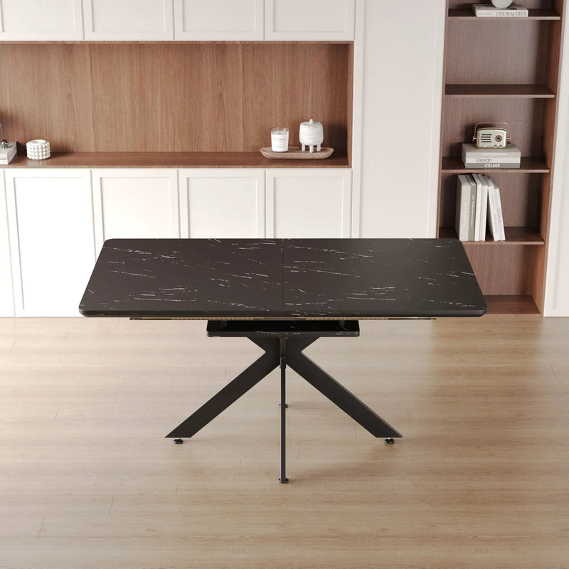 Modern Mid-Century Dining Table Set With Extendable Design by Unique Piece Furniture