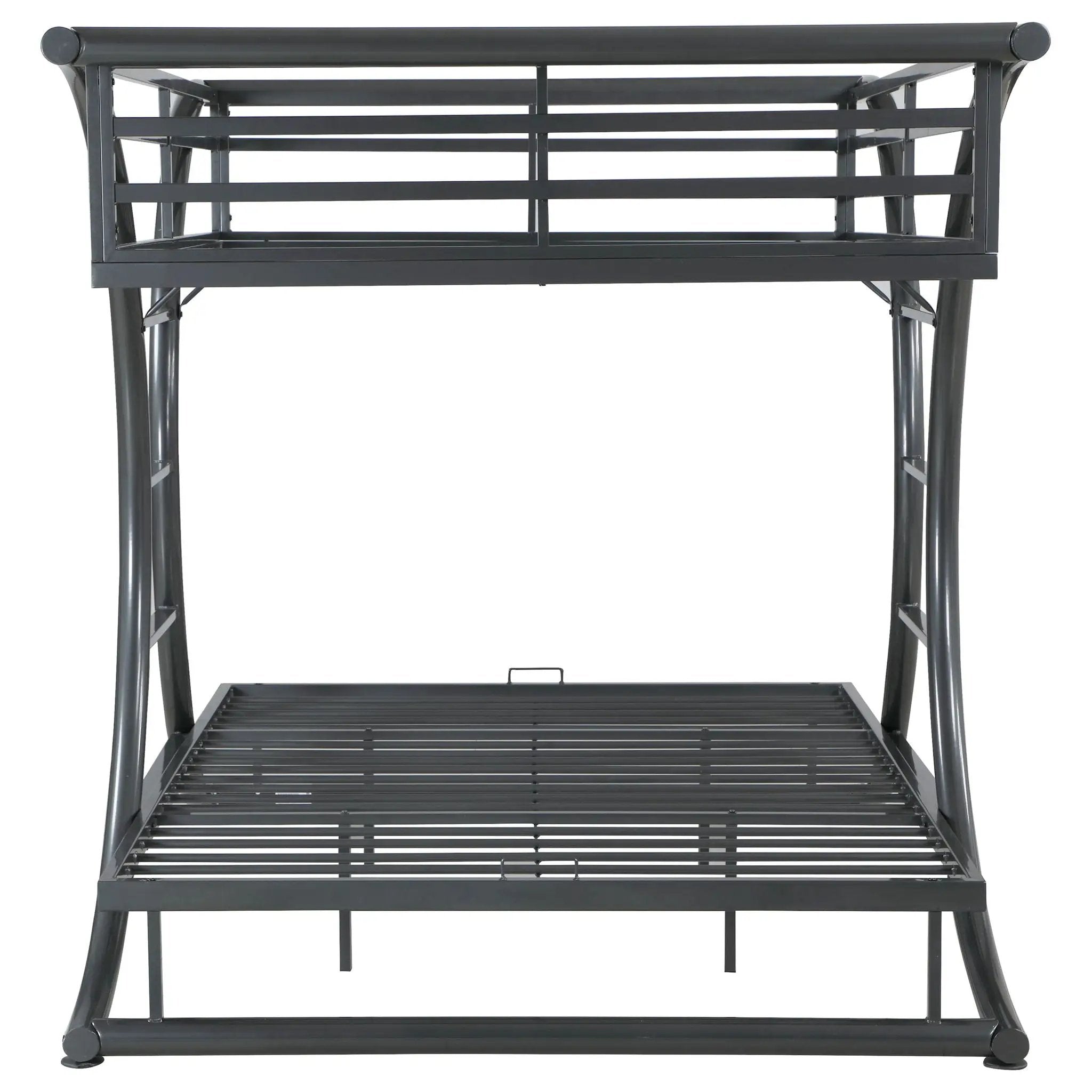 Stephan Metal Full Over Full Bunk Bed Gunmetal by Unique Piece Furniture
