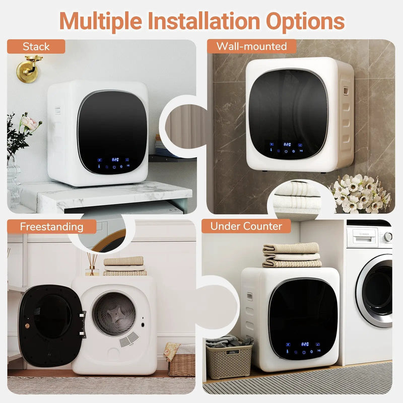 Portable Clothes Dryer Compact Drying Machine 800W Electric Laundry Dryer by DirectDeals