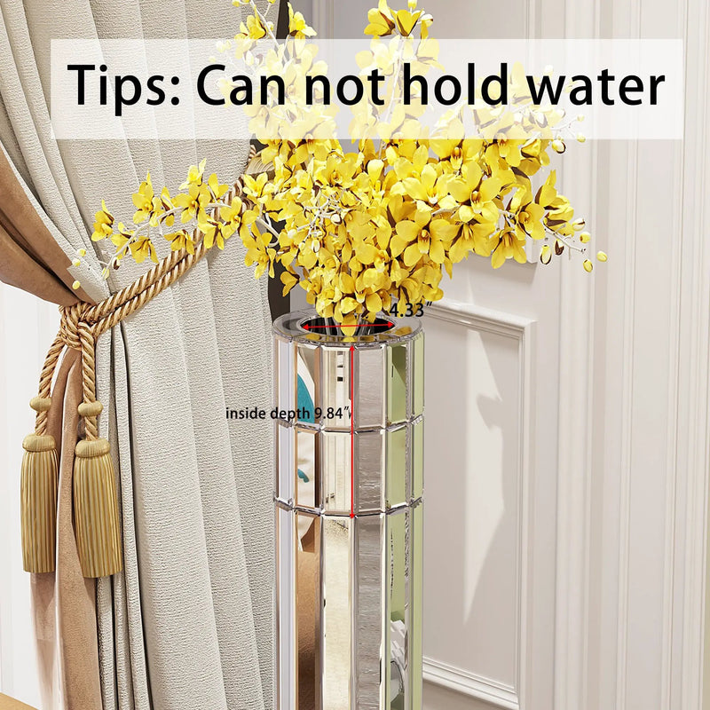 29.92" Tall Floor Vase Mirrored by HouseOfZazla