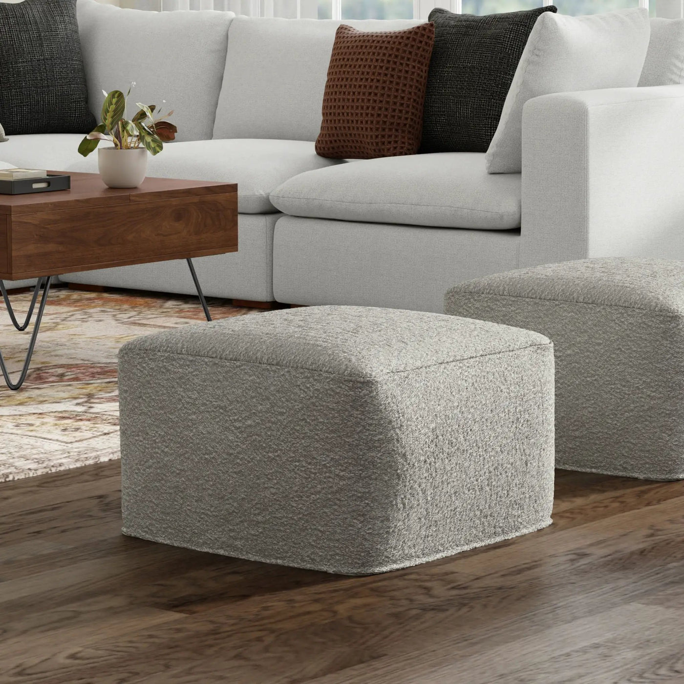 Chantal - Square Pouf by HouseOfZazla