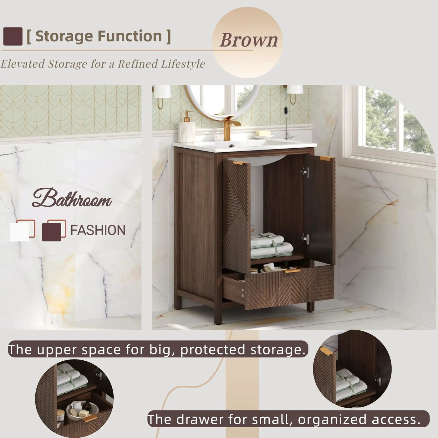 Modern Bathroom Vanity With Sink Combo by HouseOfZazla