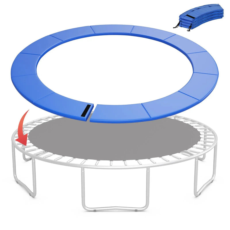 8-16 FT Trampoline Pad Replacement Safety Pad with Fixing Straps (Blue) by DirectDeals