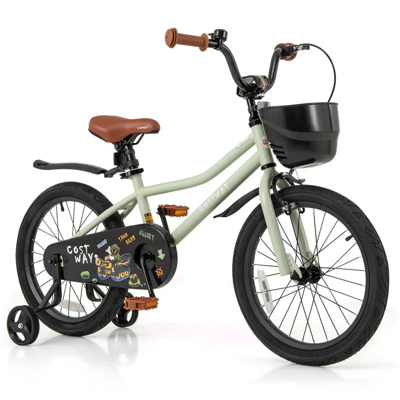 14-Inch Kids Bike Adjustable with Training Wheels for 3-5 Years Old by DirectDeals