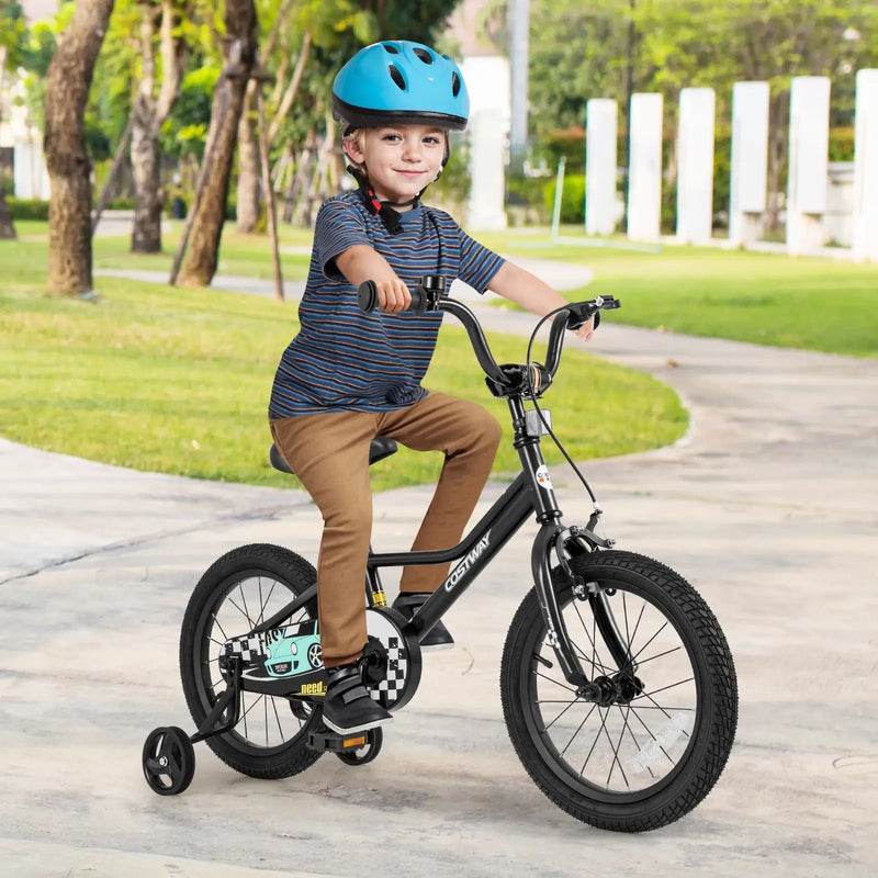 16 Inch Kids Bike Adjustable for 4-7 Years Old with Low-Step Frame by DirectDeals