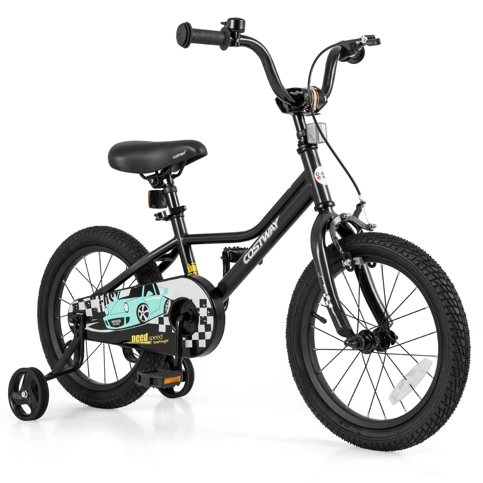 16 Inch Kids Bike Adjustable for 4-7 Years Old with Low-Step Frame by DirectDeals